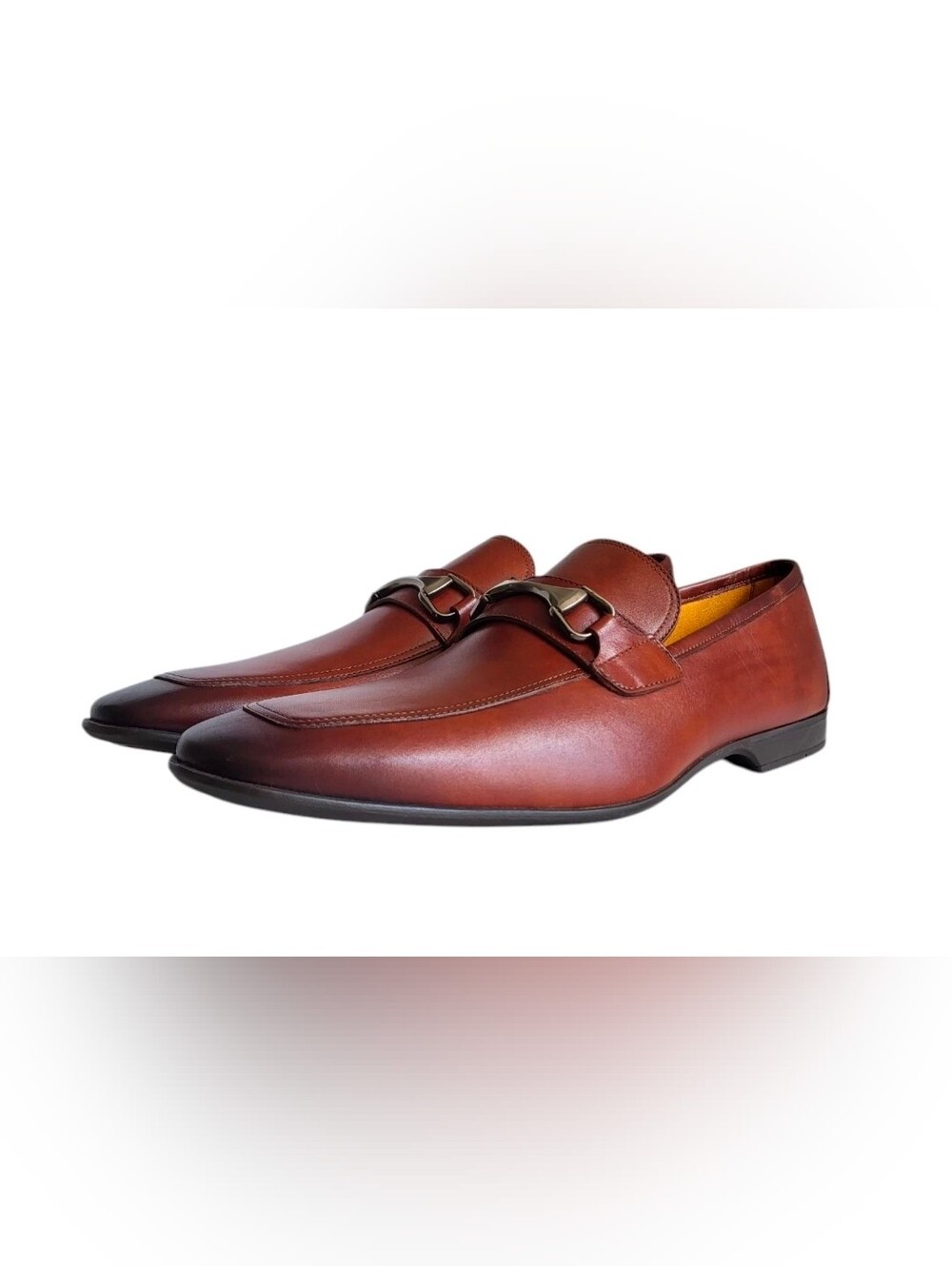 Magnanni Chestnut Leather Bit Loafers